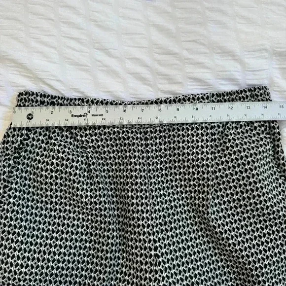 Anthropologie Womens Diamond Pattern Woven Textured Pant Size S